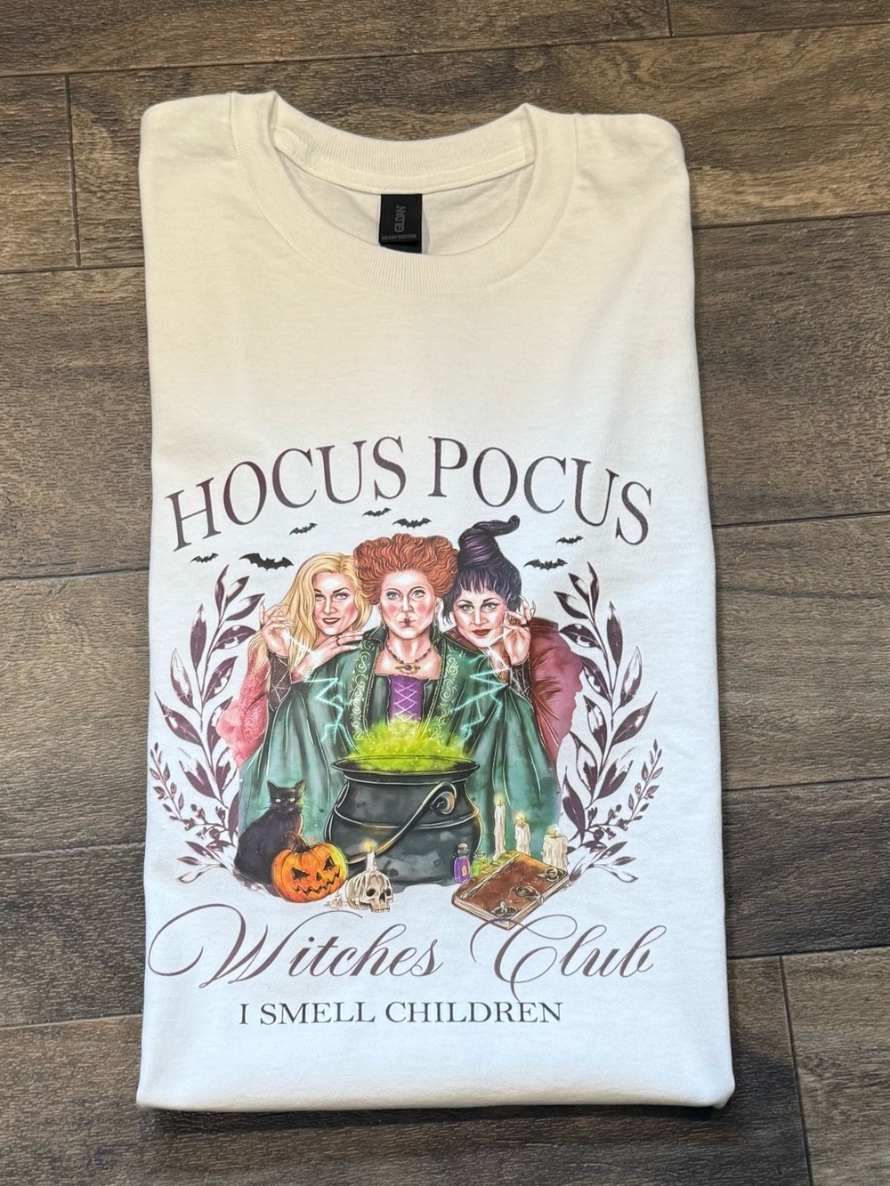 Hocus Pocus Witches Club Graphic Tee - handcrafted 100% cotton gilden